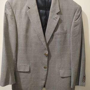 Jos. A. Bank Black and White Checkered Blazer